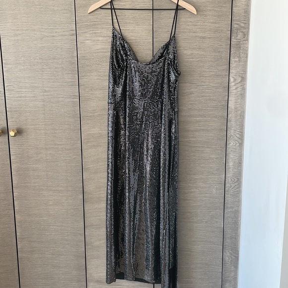 Zara hun metal sequin belted dress. - Picture 11 of 11